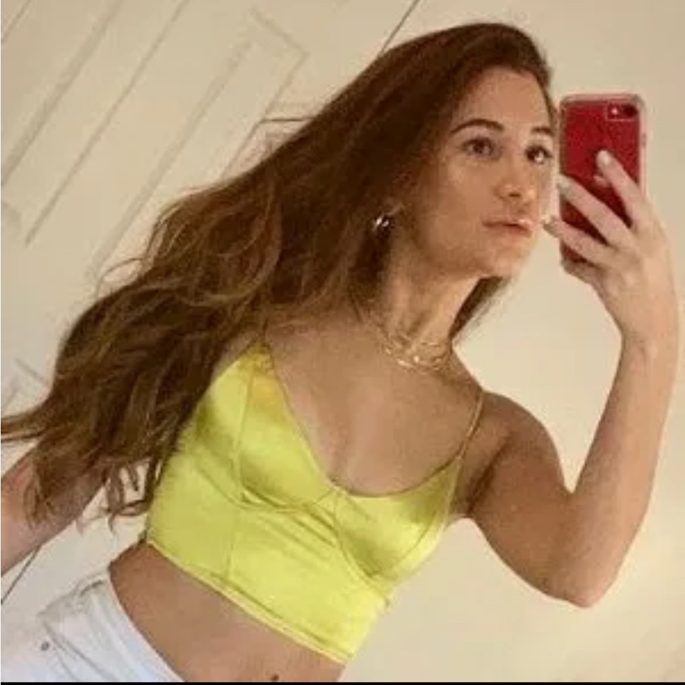 Satin crop top